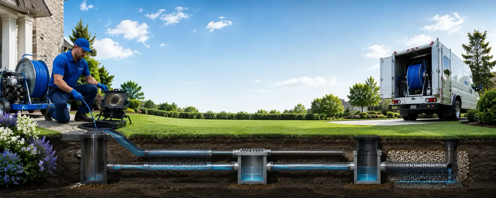 Outdoor drain cleaning information for Hallwood, VA